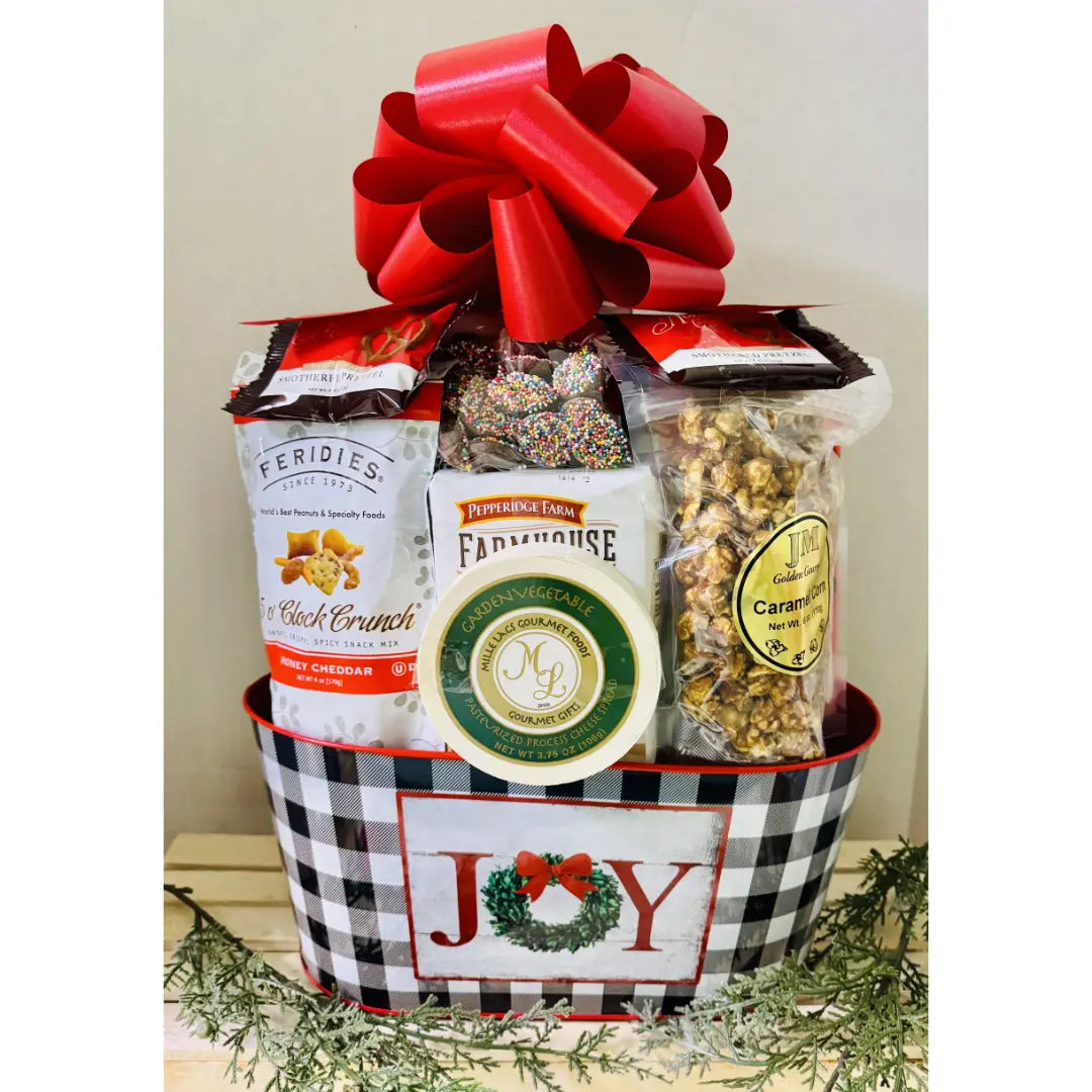 Joy Holiday Gift Basket