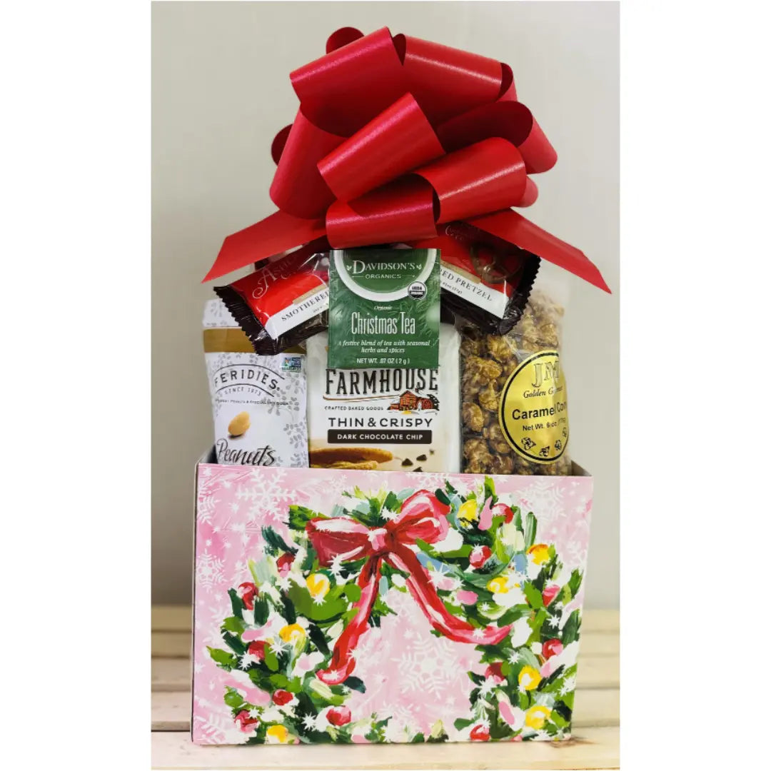 Large Pink Christmas Gift Box