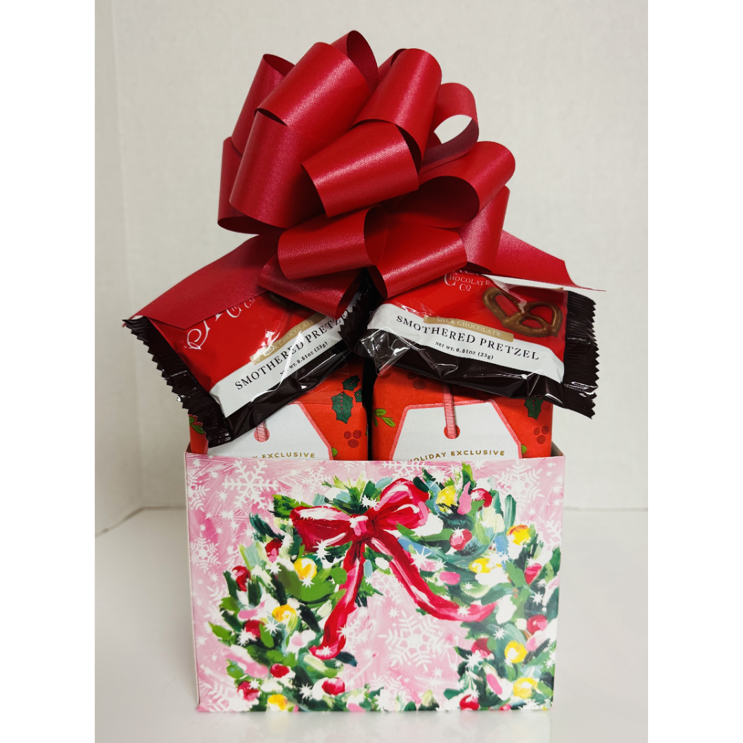 Pink Holiday Cookie Gift Box