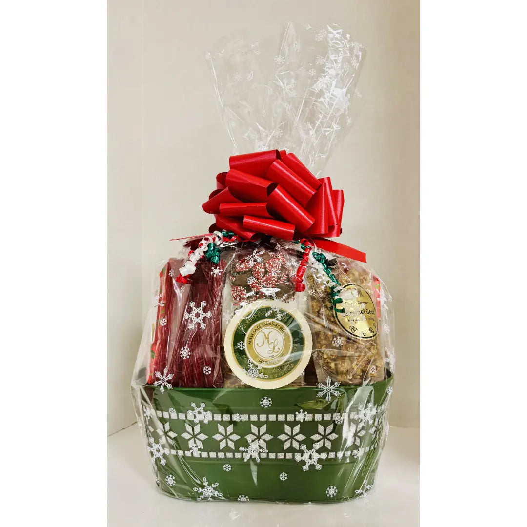 Holiday Snowflake Gift Basket - Premium Gourmet Food Gift