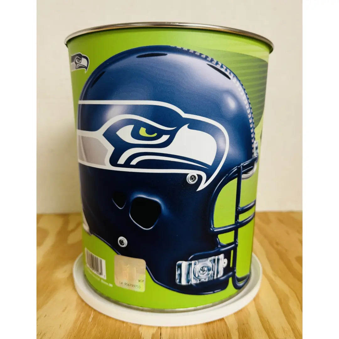 Seattle Seahawks Gift Tin Basket - Savory or Sweet Gourmet Snacks - Officially Licensed NFL