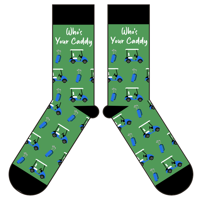 Who's Your Caddy Golf Socks Golf Gift
