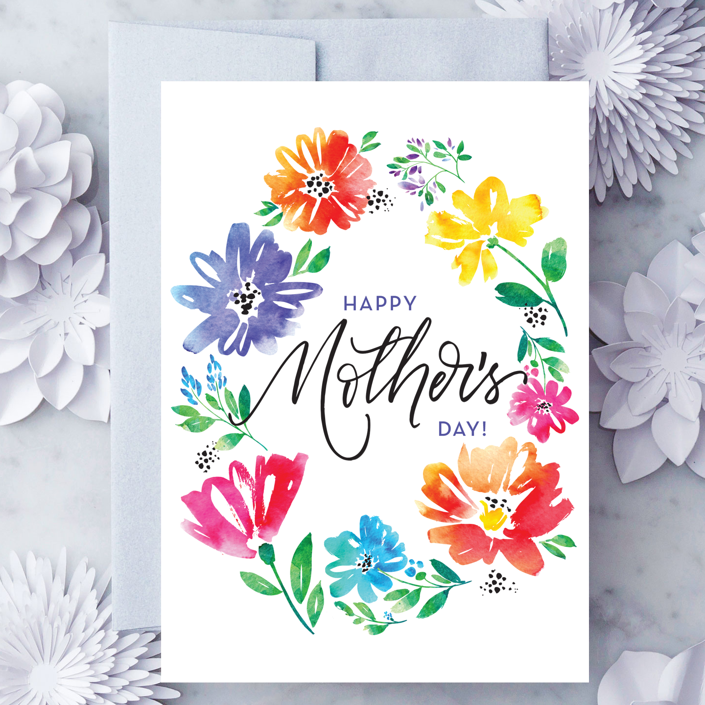 Spring Floral Mother's Day Card