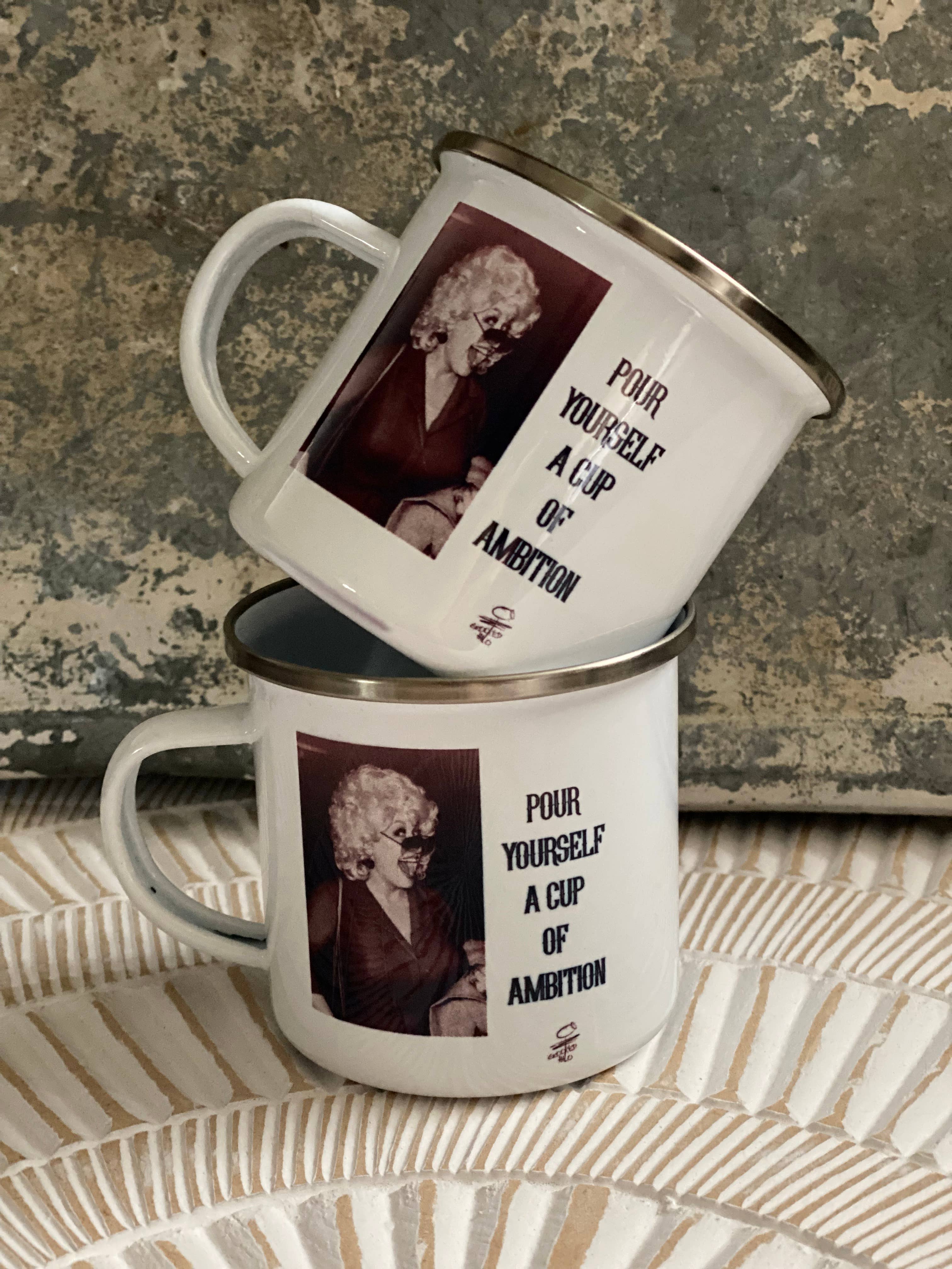 Dolly Cup of Ambition Metal Coffee Mug
