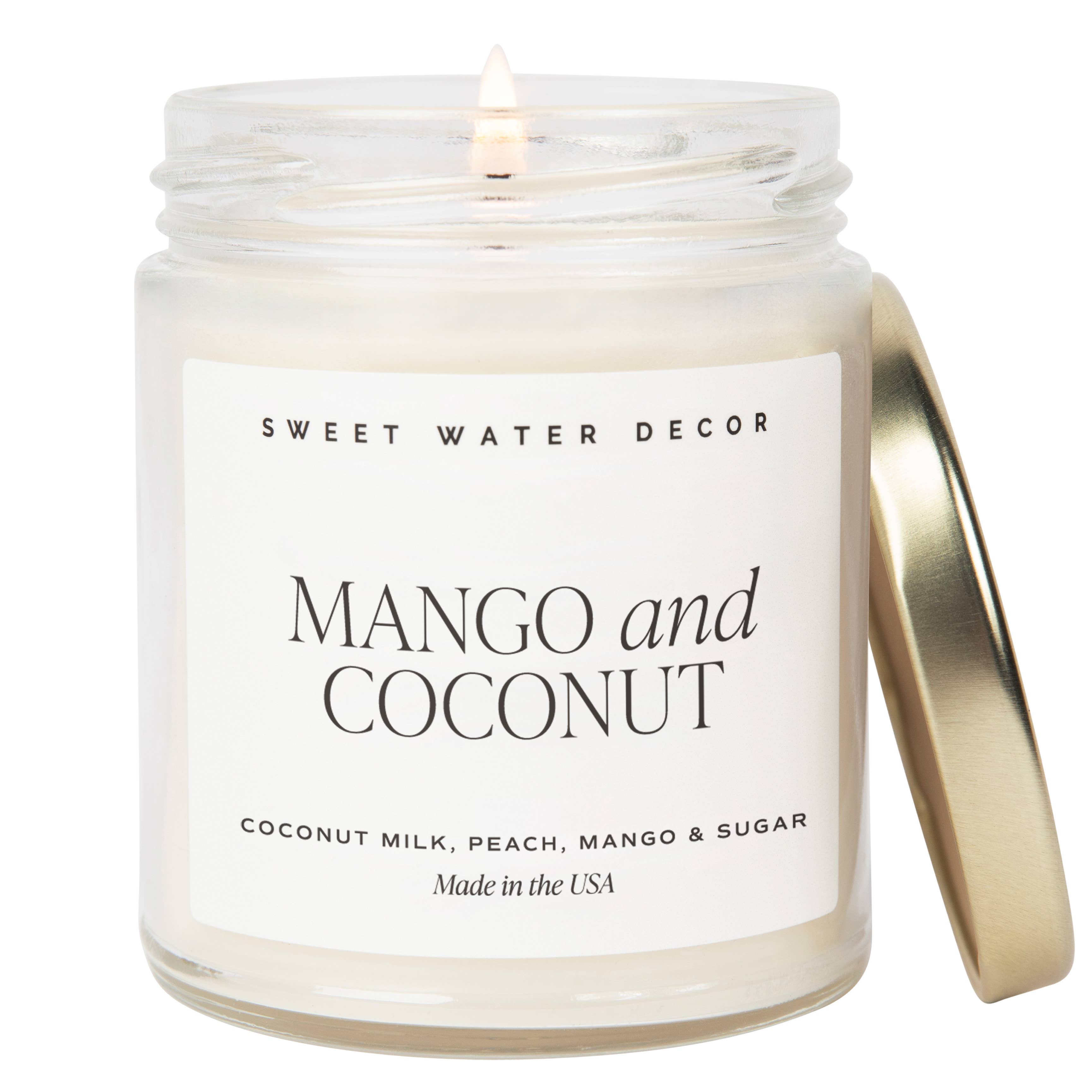 Mango and Coconut 9 oz Soy Candle - Home Decor & Gifts