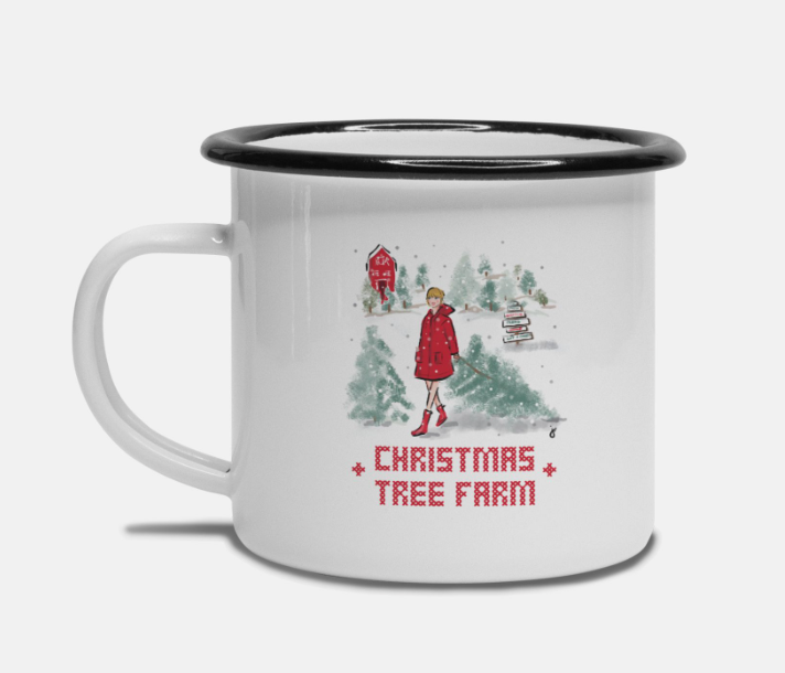 Taylor Swift Christmas Tree Farm Camp Mug