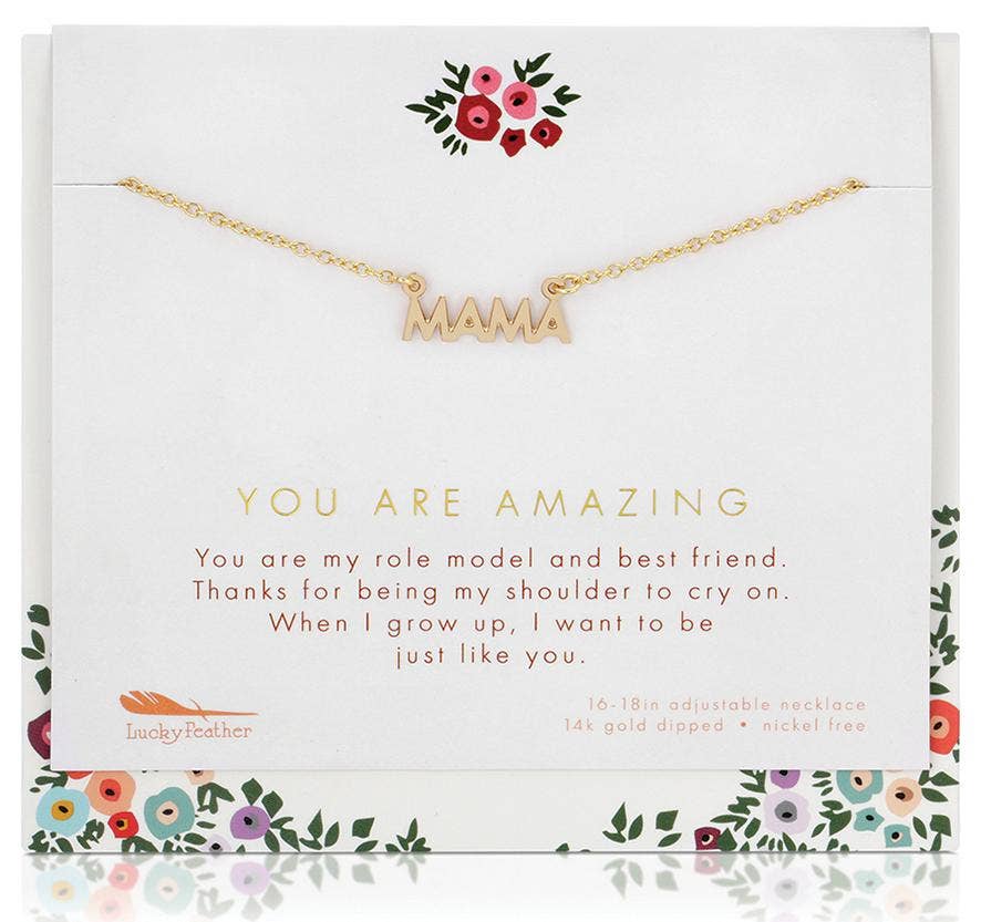 MAMA (amazing MAMA)Card and Necklace - Black Friday Closeout