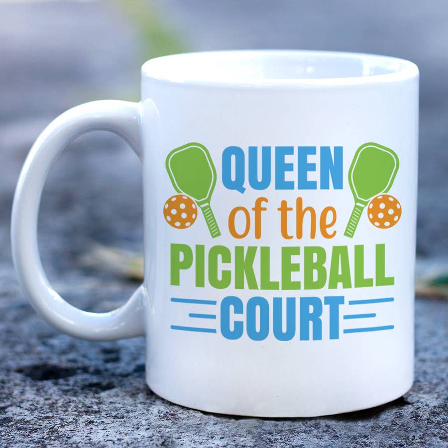 Queen of the Pickleball Court, Women's Coffee Mug