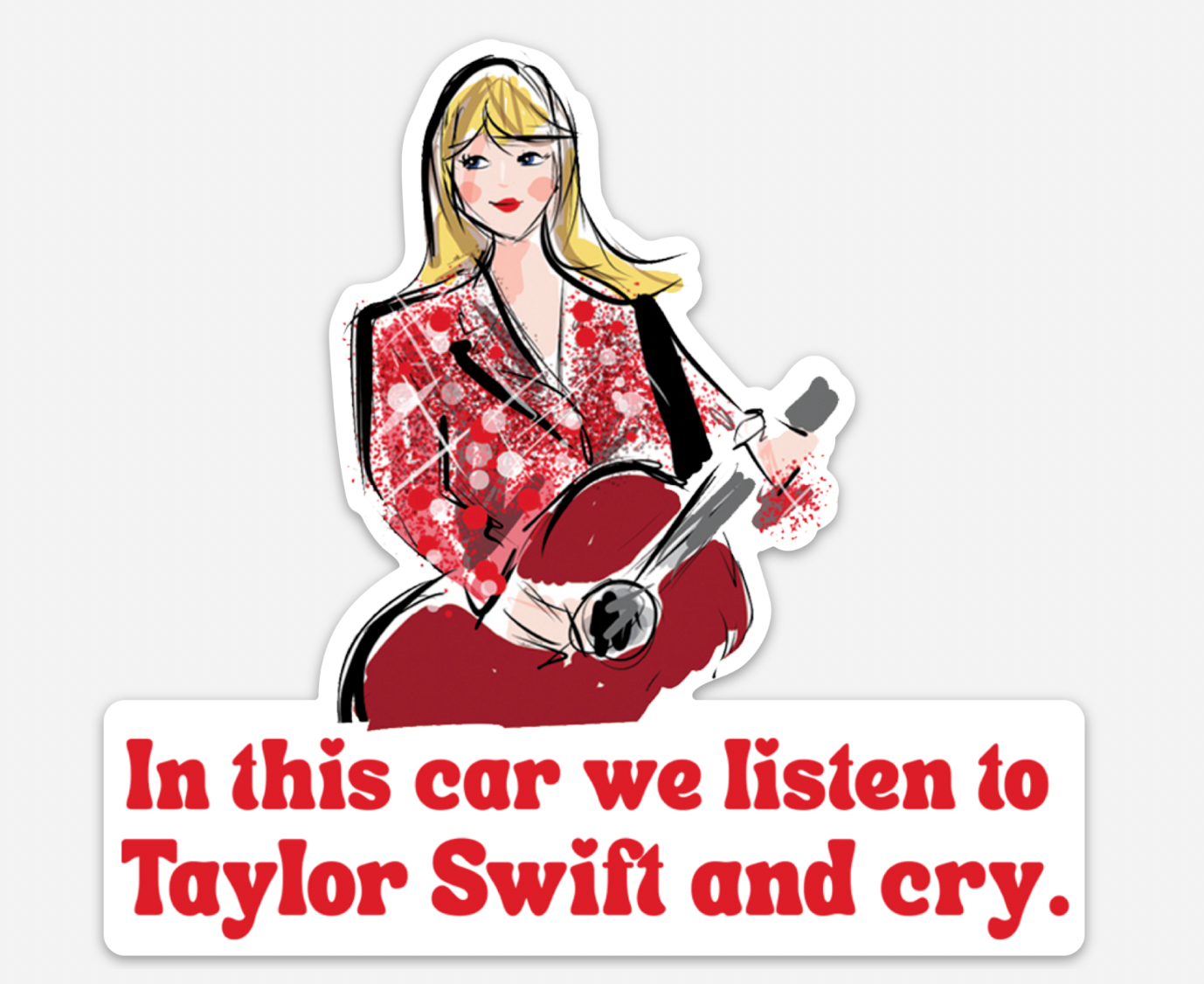 Car Window Clings: Taylor Swift - Drive & Cry