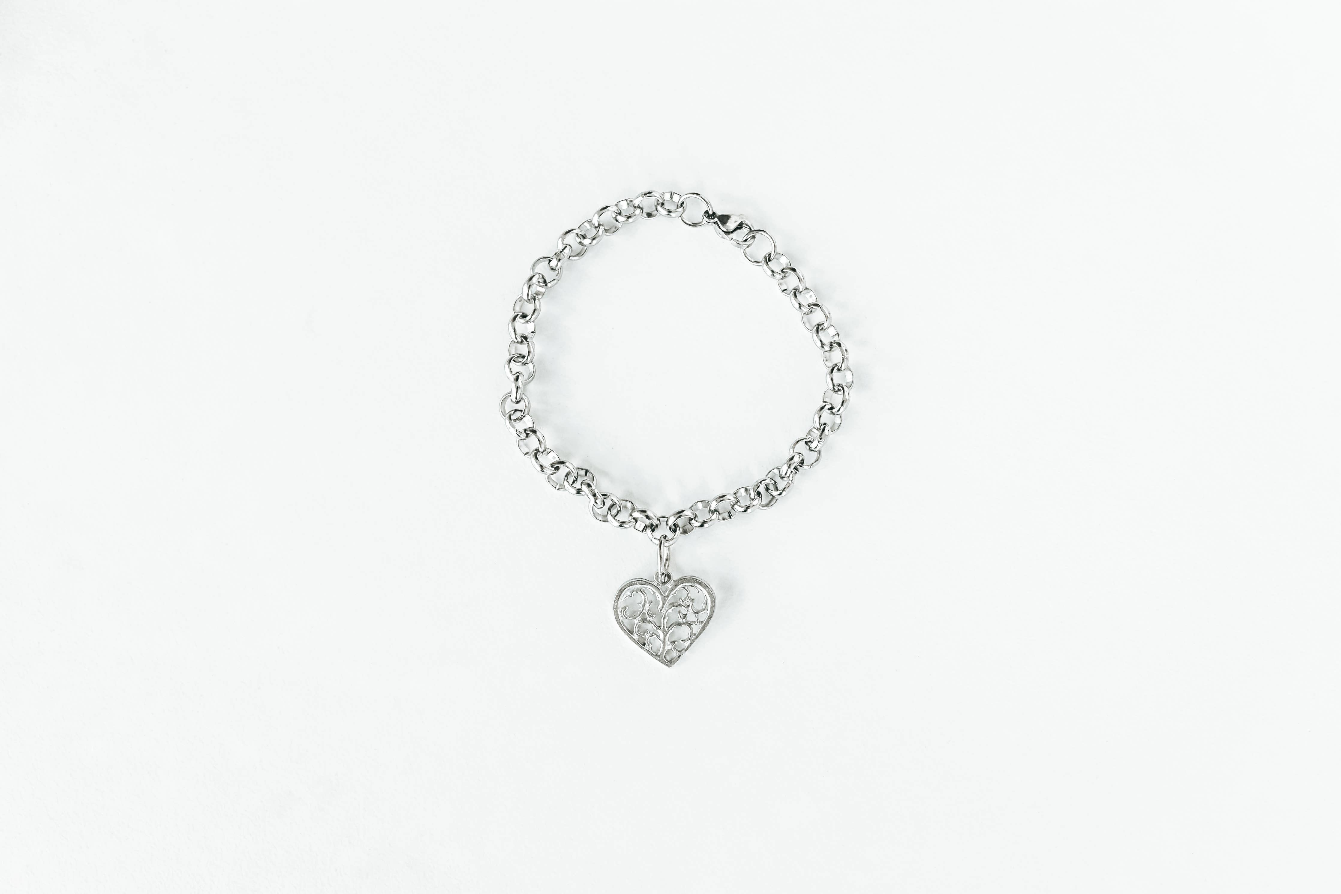 Swirly Heart Bracelet- Love Gift for Women