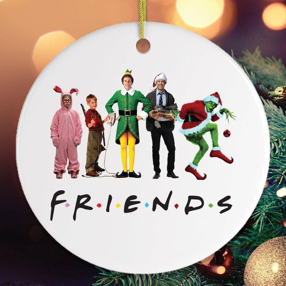 Christmas Movie Characters Friends Ornament: Circle - Clearance
