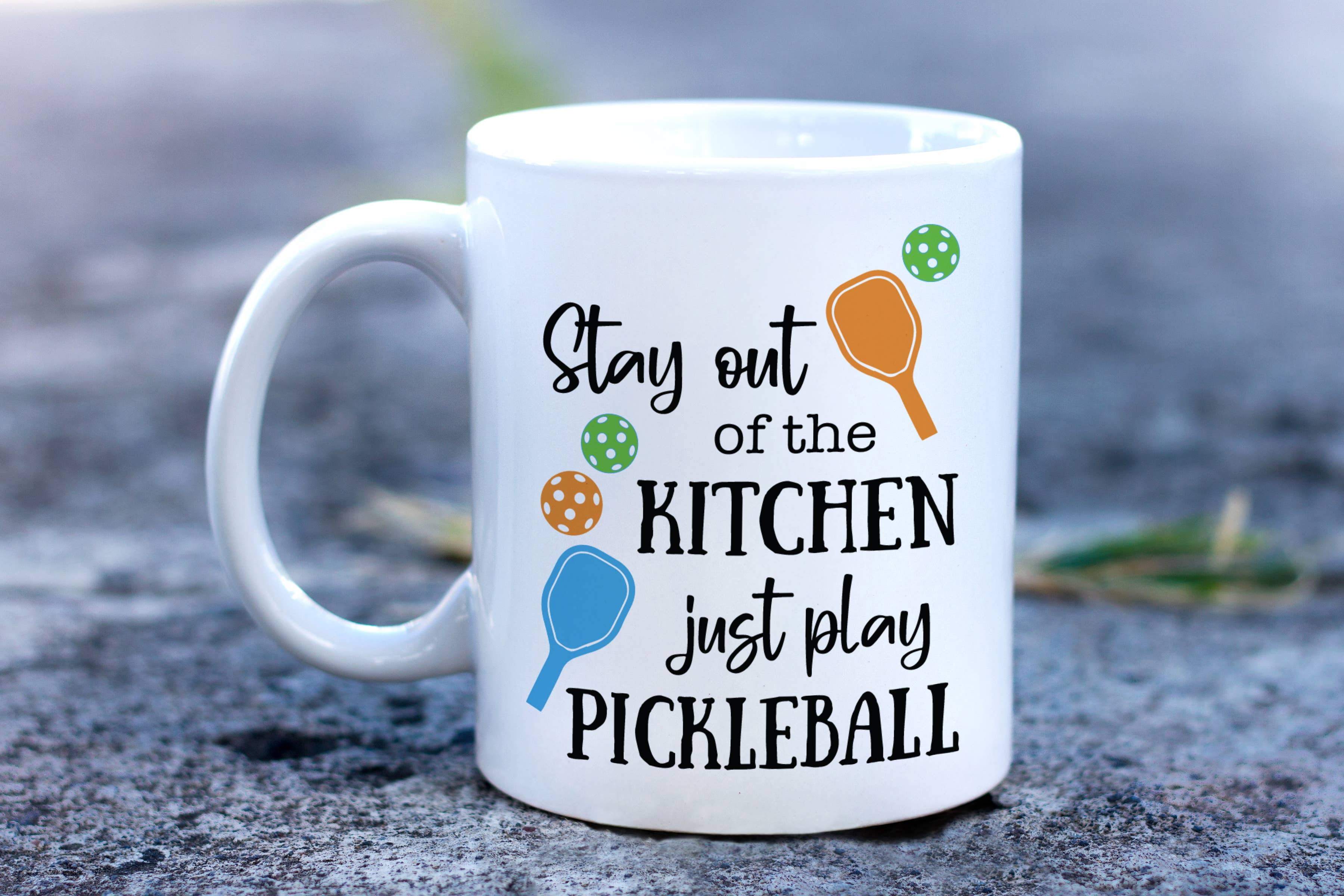 Just Play Pickleball Mug, Pickleball Coffee Cup