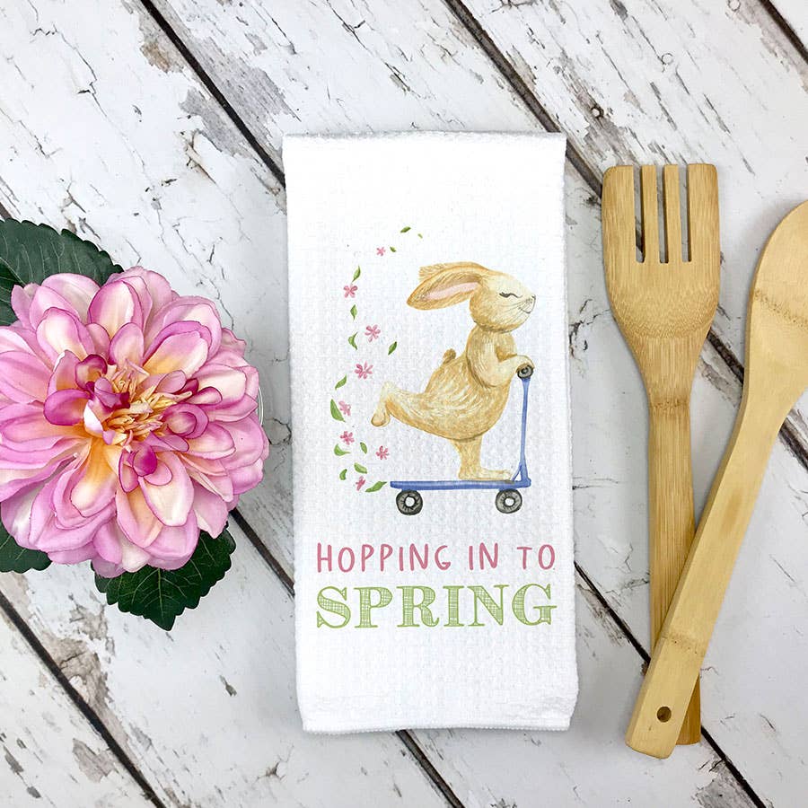 Hopping into Spring Kitchen Towel