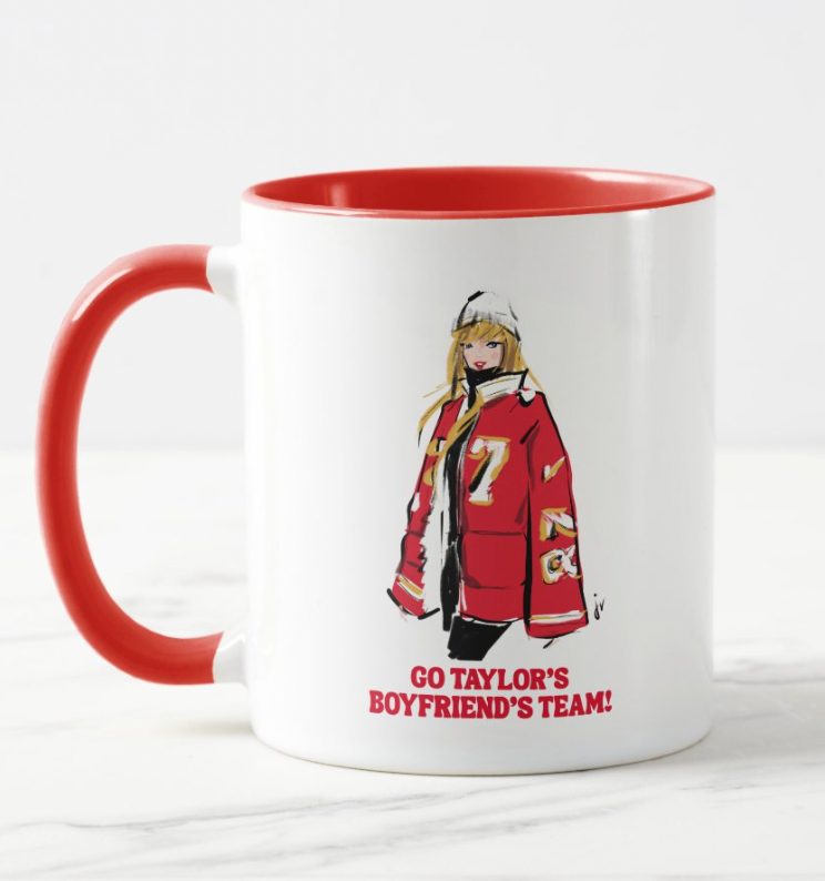 Taylor Swift Boyfriend Chiefs Mug: 11 oz