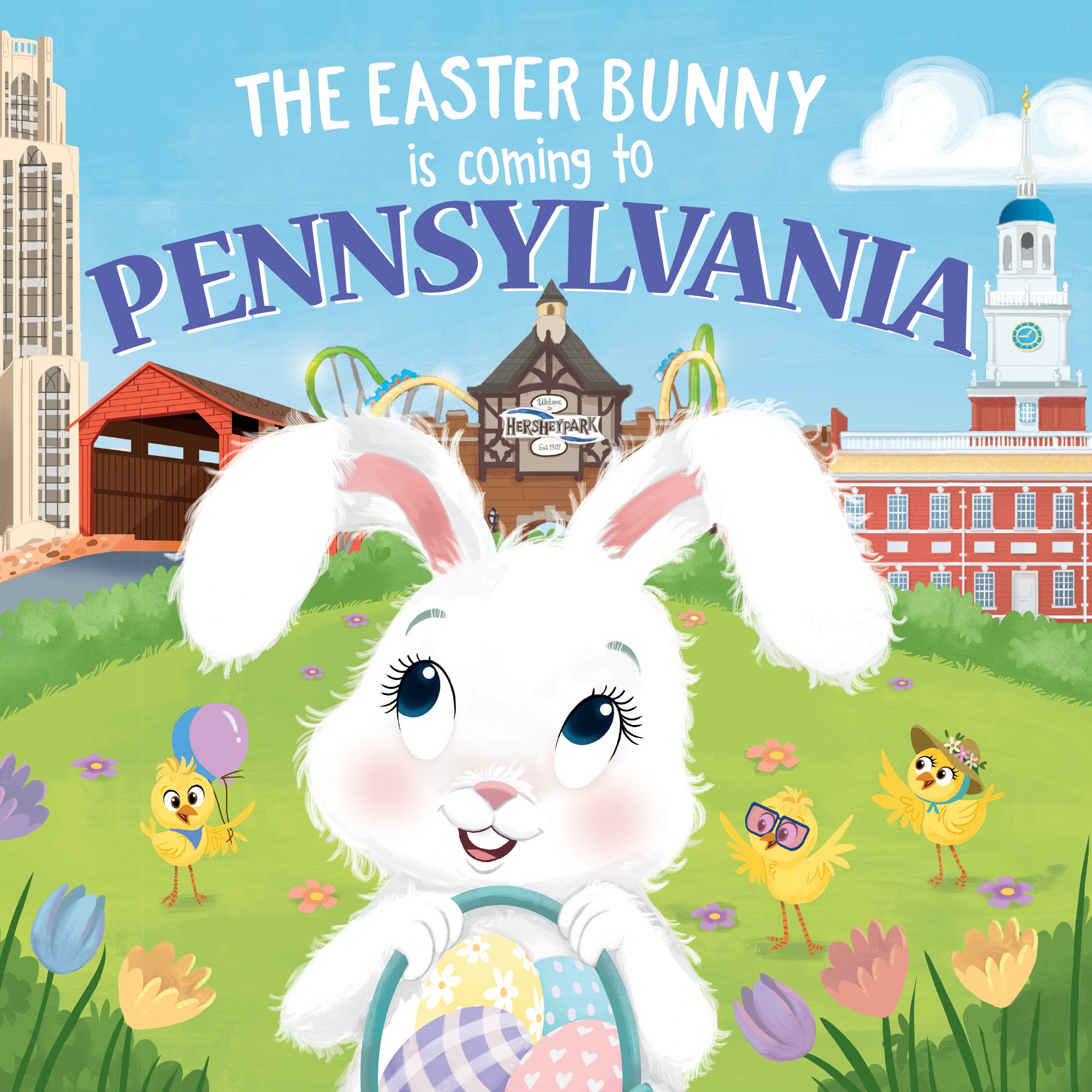 Easter Bunny is Coming to Pennsylvania Hardcover Book