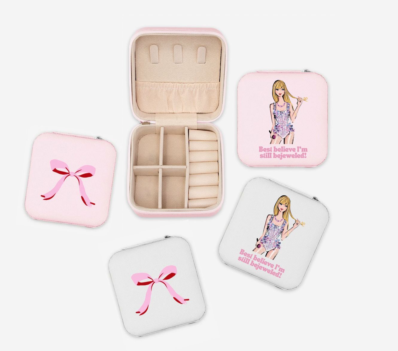 Travel Jewelry Case - Taylor Swift & Bow: Pink / Taylor Swift