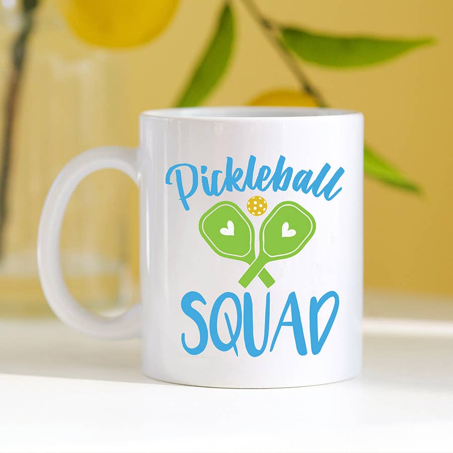 Pickleball Squad Mug, Pickleball Team Coffee Cup, Gift Mug