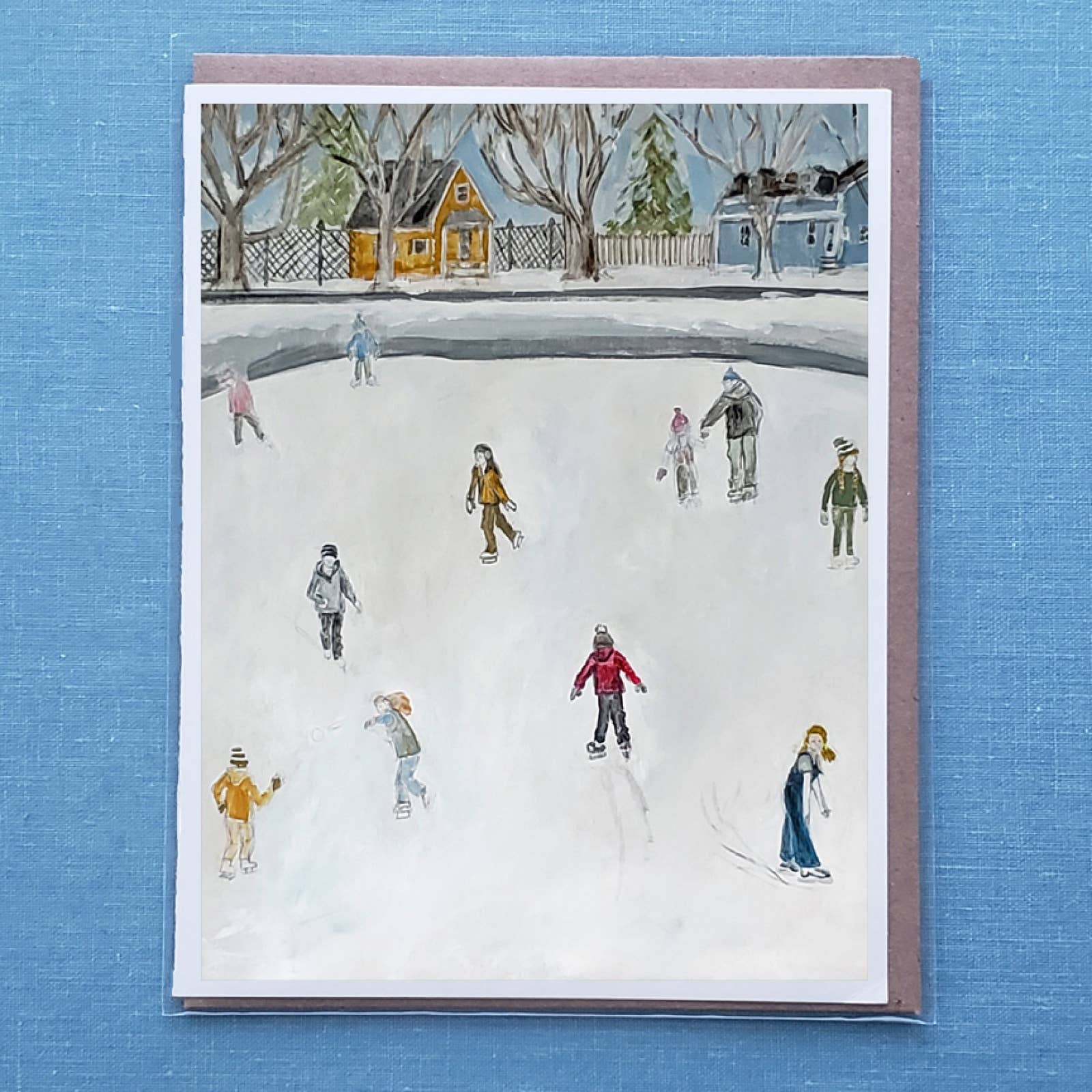 Skating Greeting Card