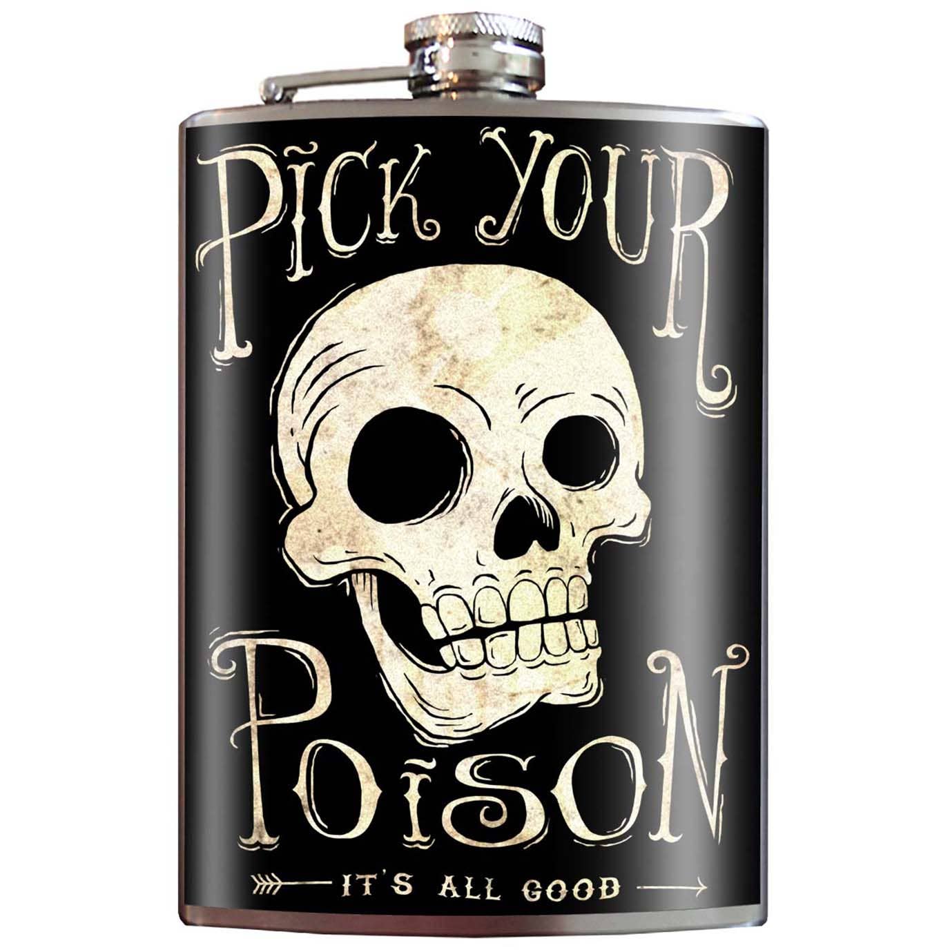 Pick Your Poison Halloween Flask