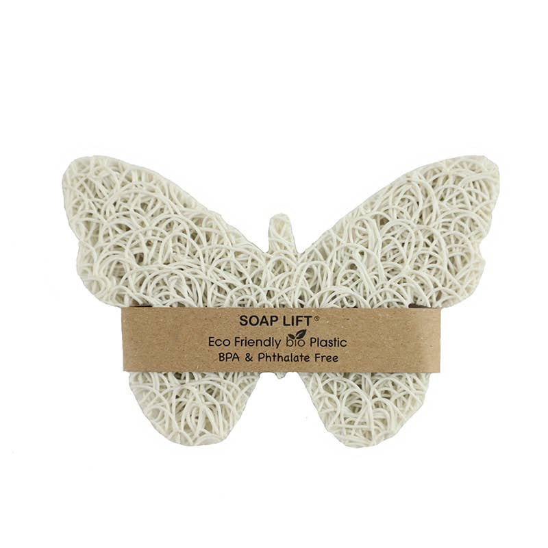 Butterfly Soap Lift Soap Saver - White