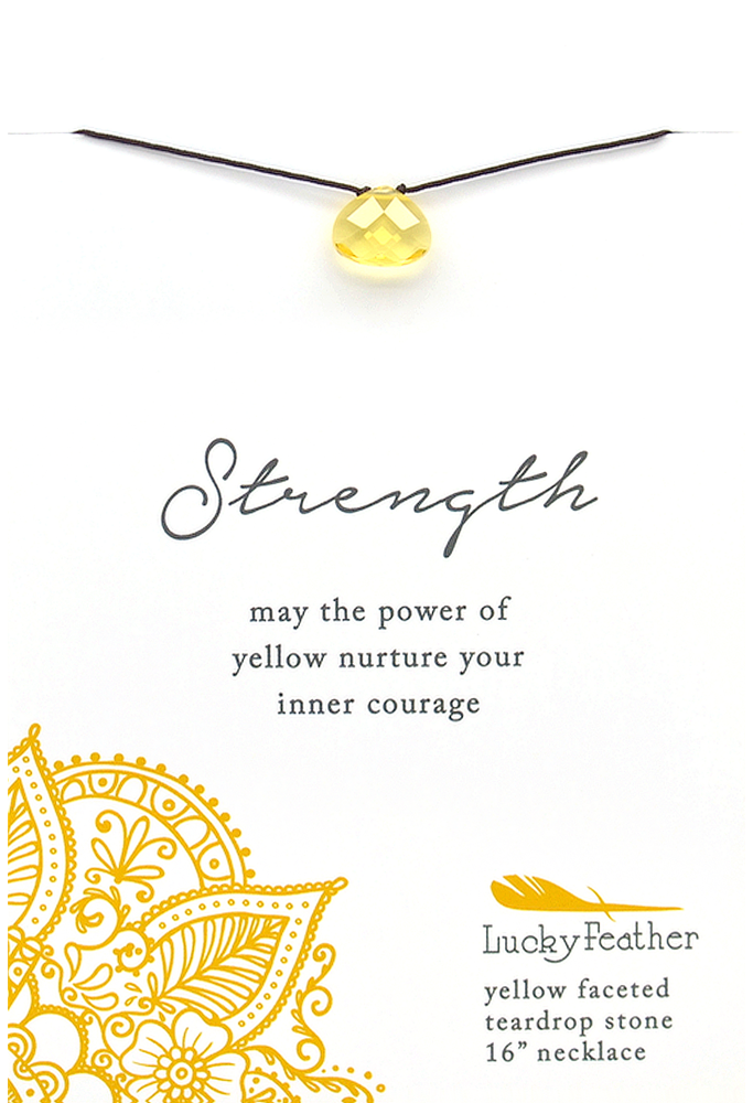 Strength - Color Power Necklace - Yellow