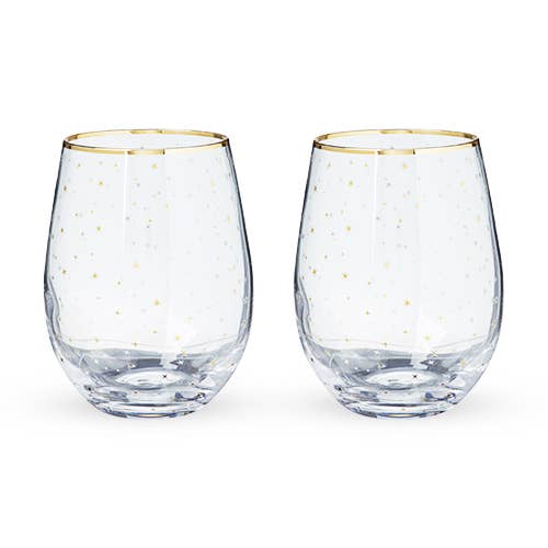 Starlight Stemless Wine Glass Set of 2