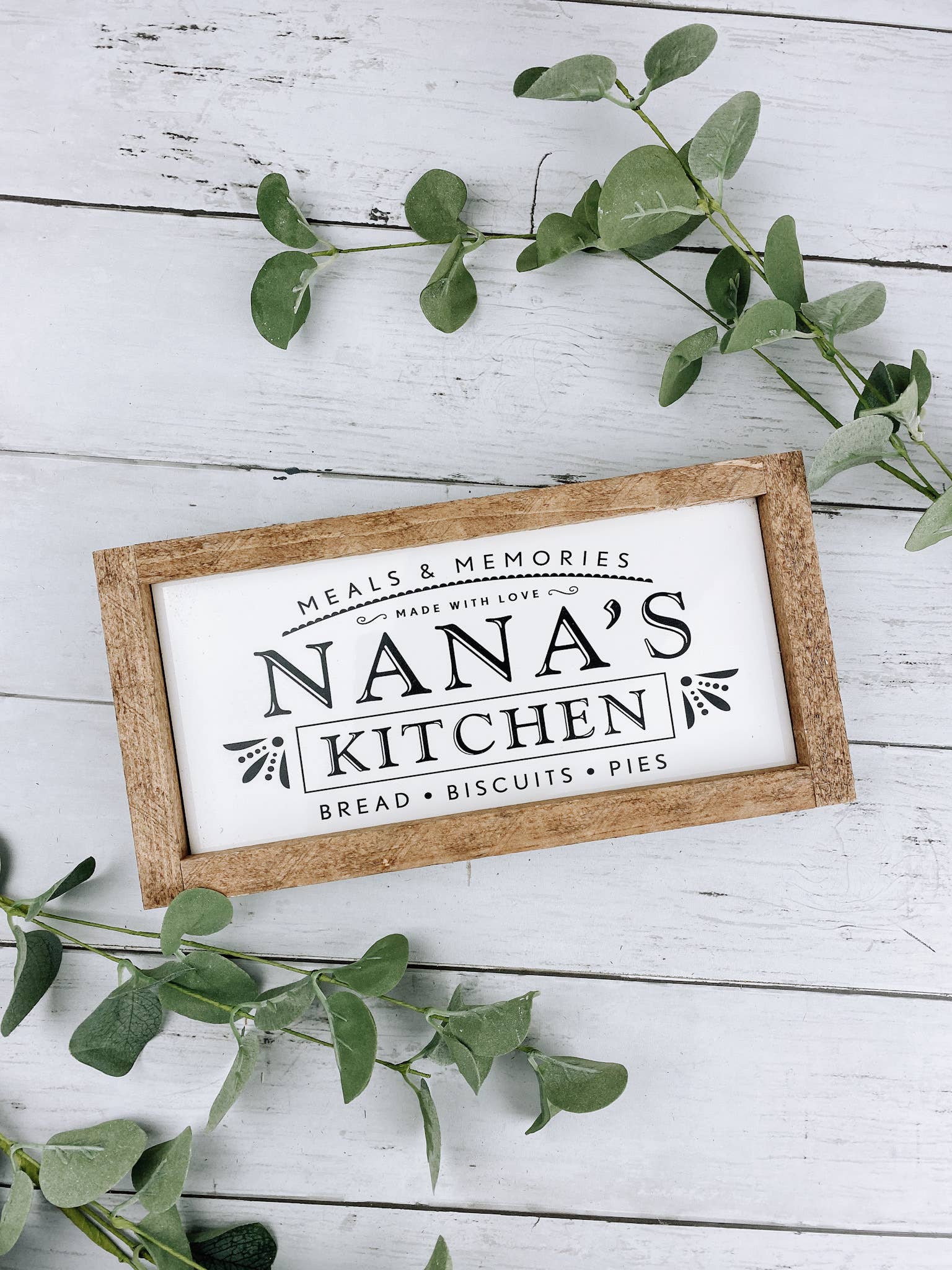 Nana's Kitchen Bread Biscuits and Pies Subway Tile Sign