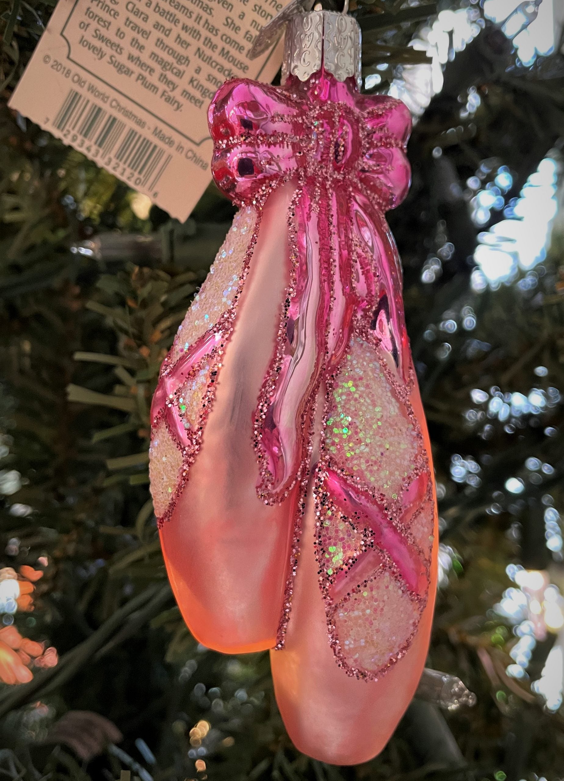 Ballet Toe Shoes Dancer Ornament - Clearance