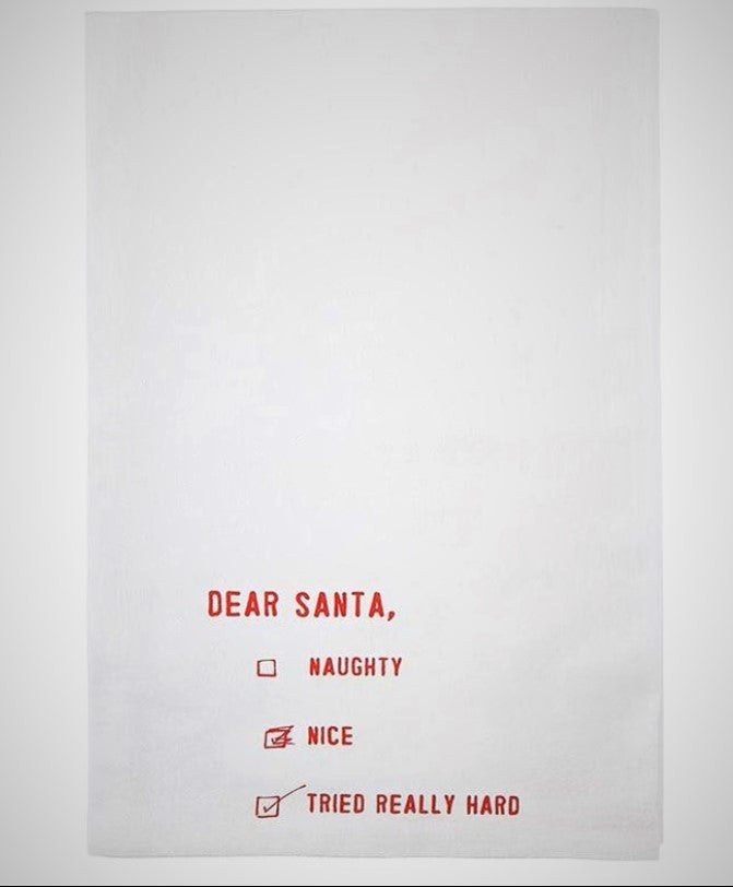 Dear Santa Tea Towel - Clearance