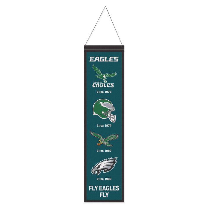 Philadelphia Eagles Wool Banner 8 X 32