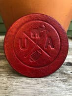 Football Alabama Leather Coaster