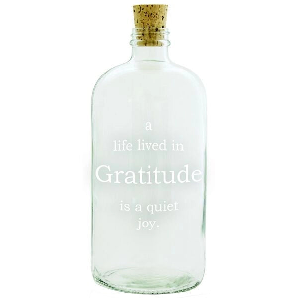 Gratitude Clear Apothecary Jar