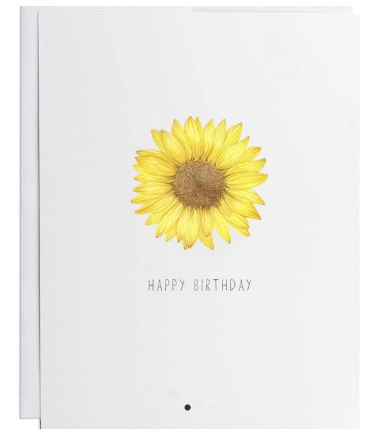 Happy Birthday Sunflower  Card