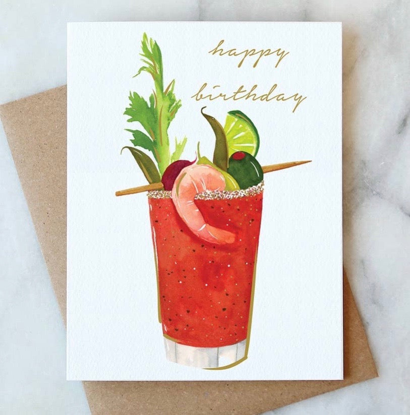 Happy Birthday Bloody Mary  Card