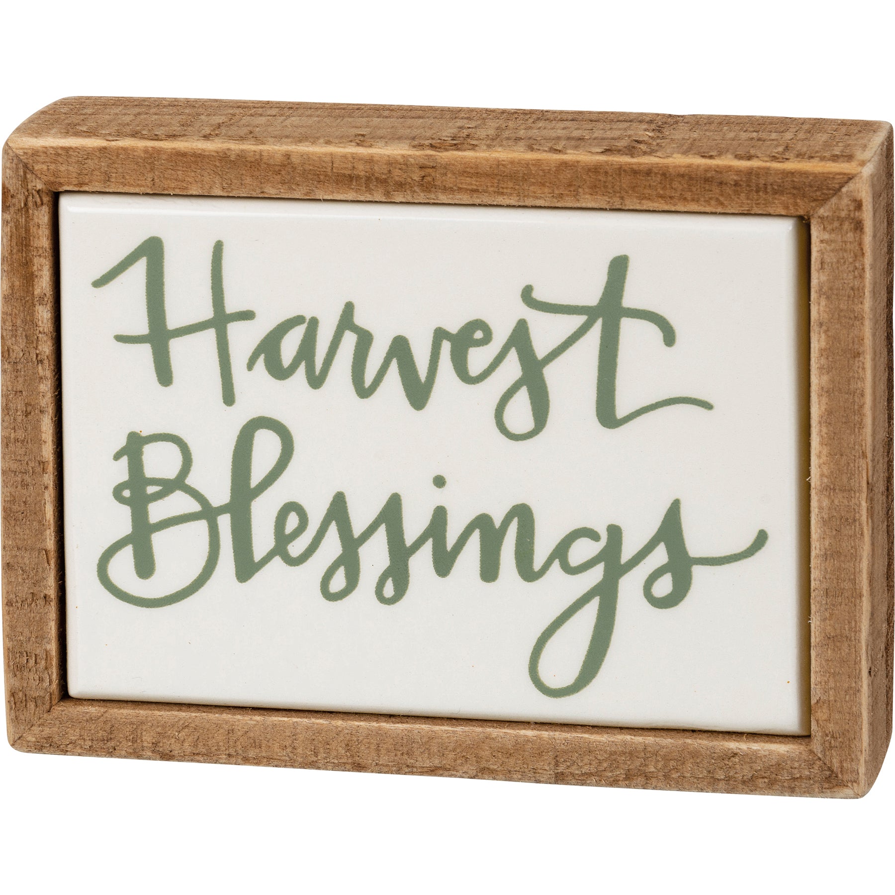 Harvest Blessings Mini Block Sign