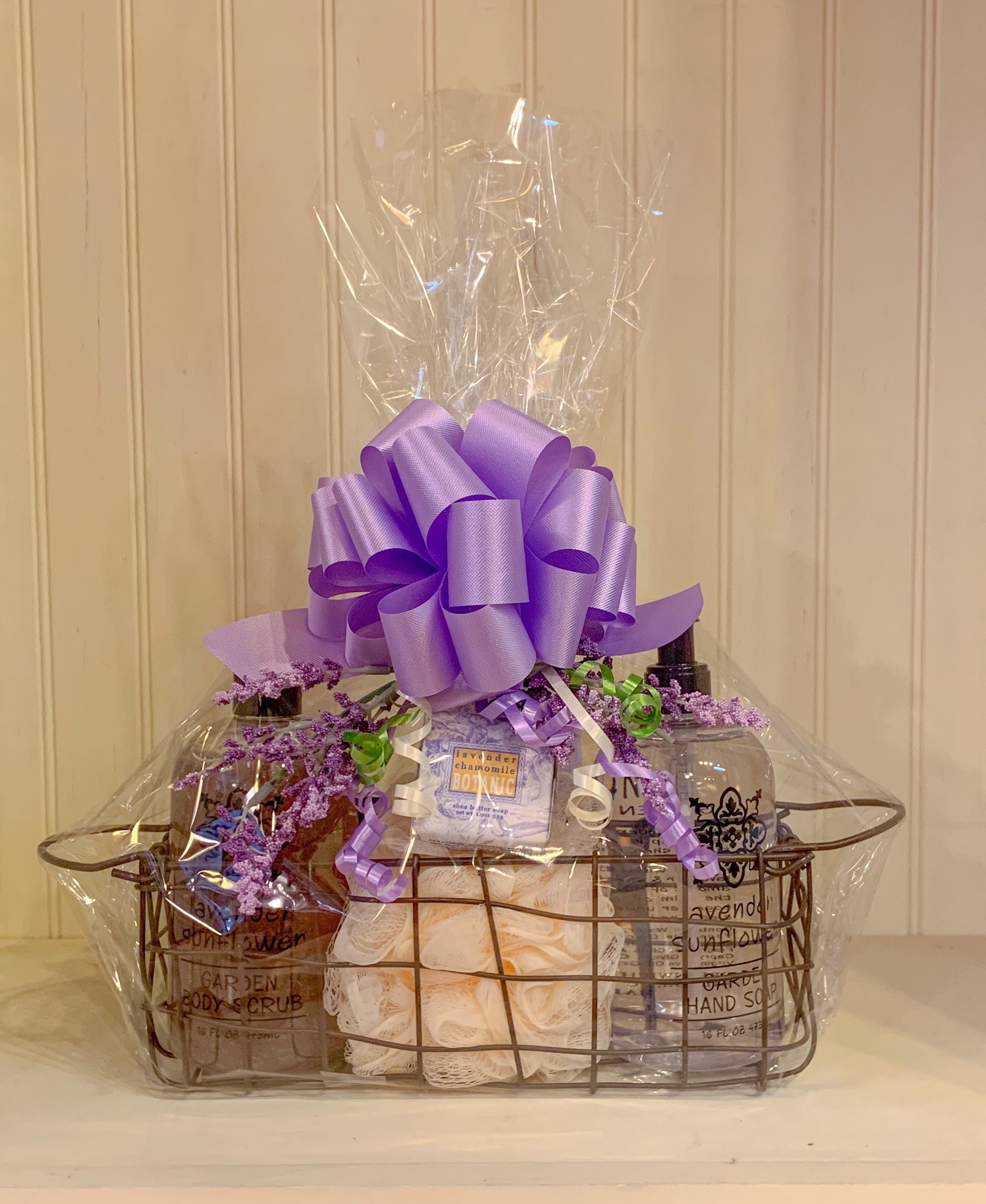 Lavender Chamomile Bath & Body Basket