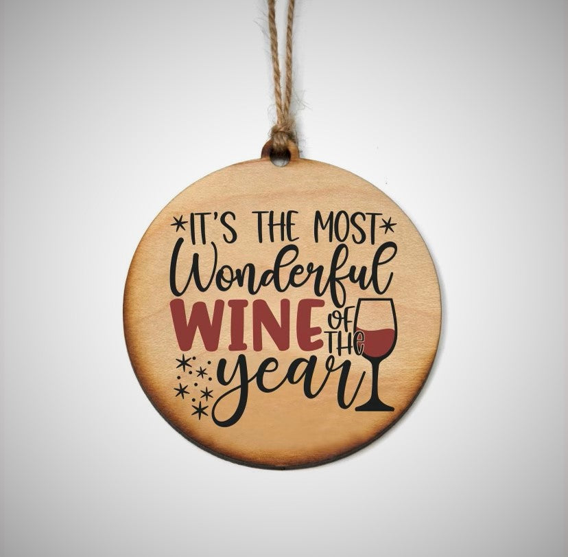 It's The Most Wonderful Wine Of The Year Tag - Clearance