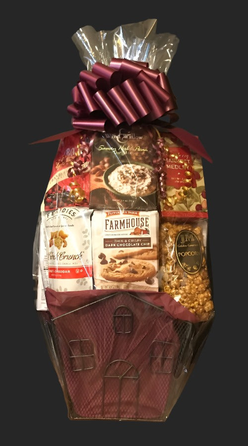 Large Wire House Gift Basket