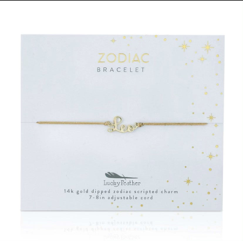 Leo Zodiac Gold  Bracelet