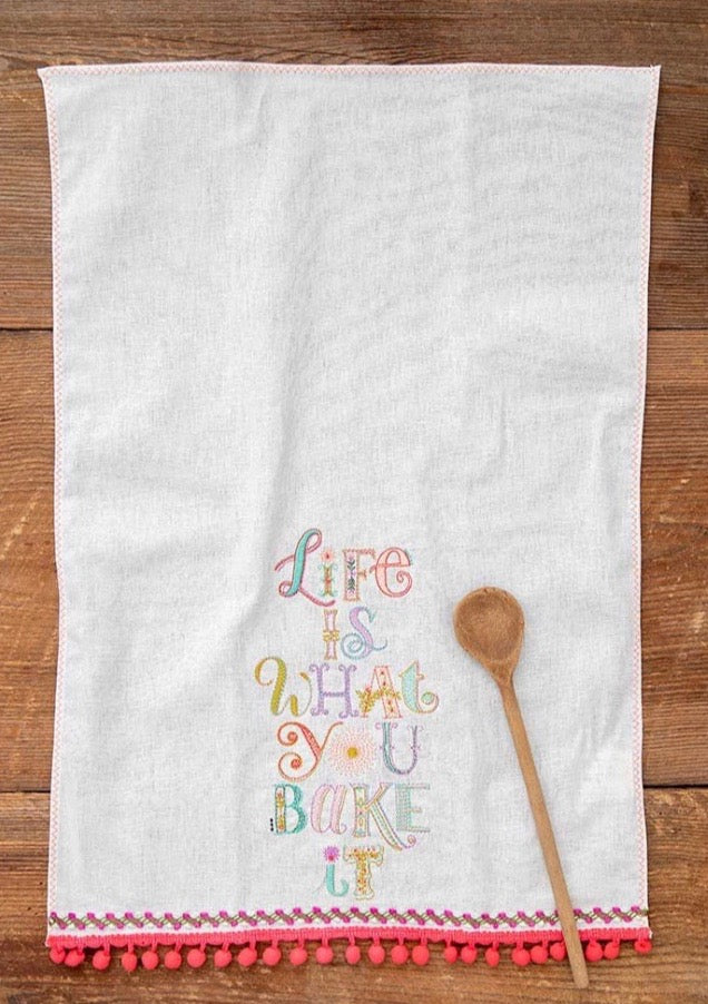 Life Is What You Bake It Linen Towel
