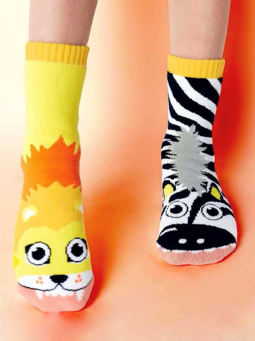 Lion & Zebra kids socks size 4-8