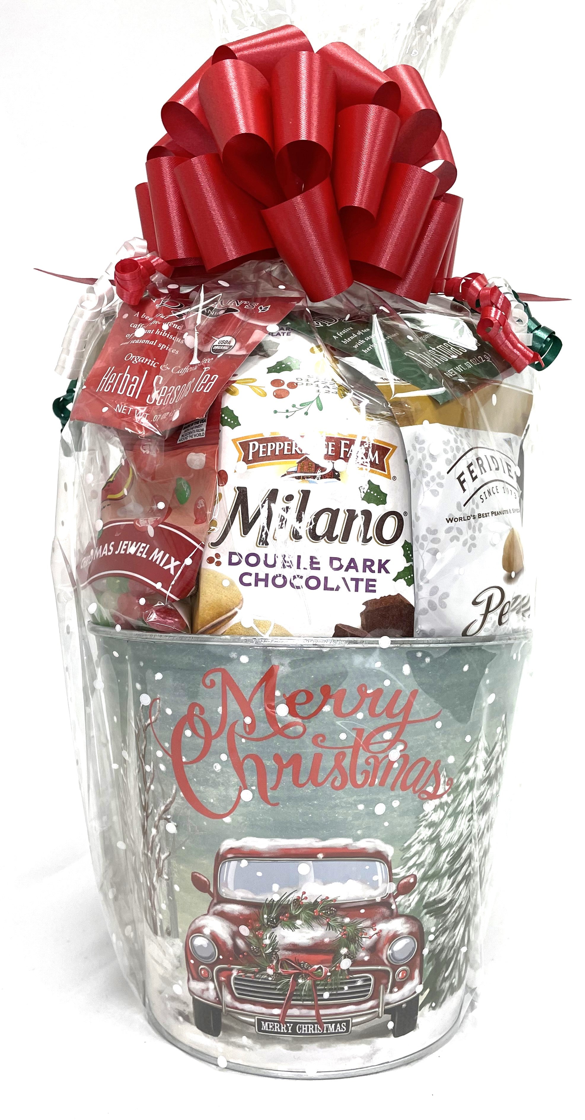 Small Farmhouse Truck Holiday Gift Baskets