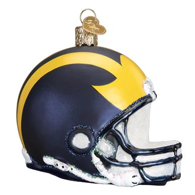 Michigan Helmet Ornament - Clearance