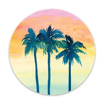 Palm Trees Sunset Sticker