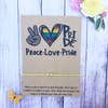 Peace Love Pride Wish Bracelet