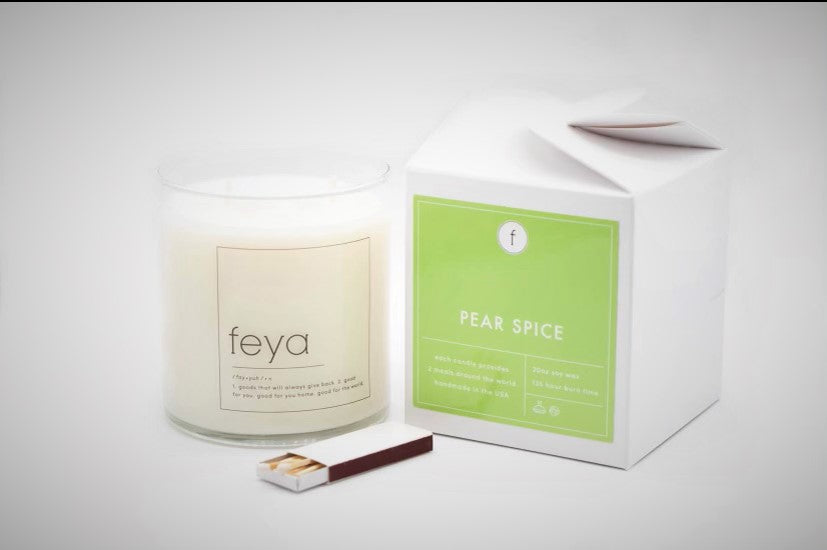 Pear Spice Feya Candle - Closeout Item