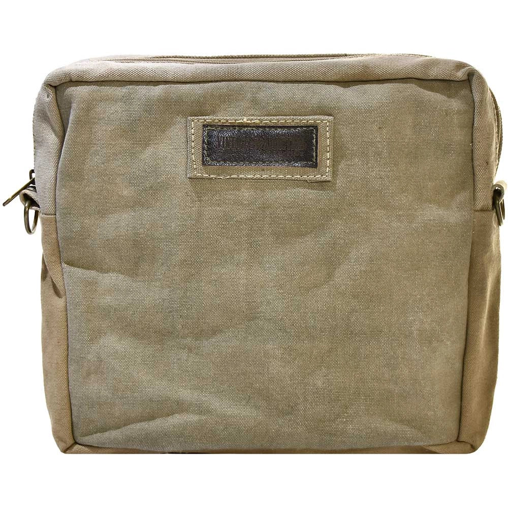 Recycled Military Tent With Vintage Fabric Crossbody