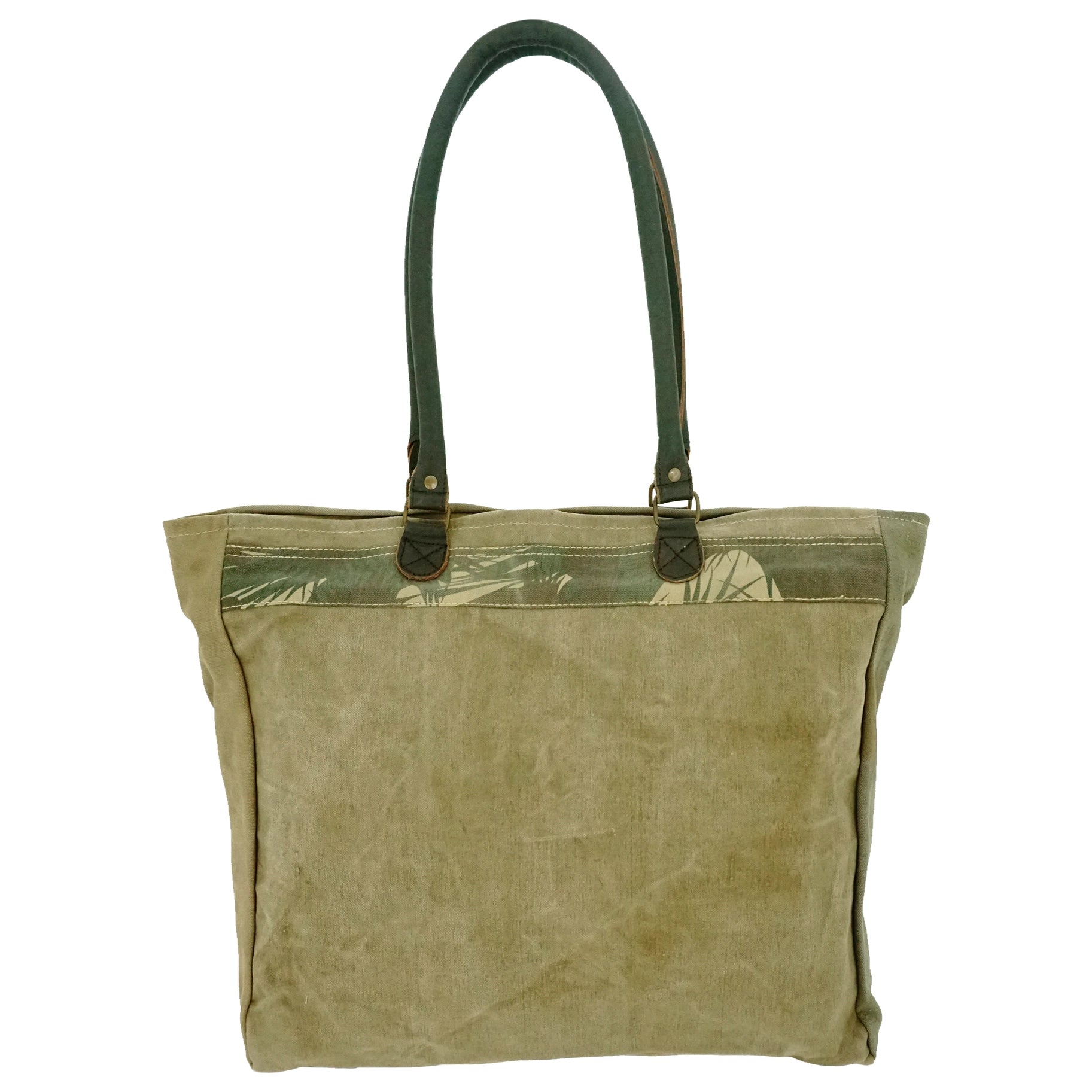 Recycled Tent Tote With Camoflouge