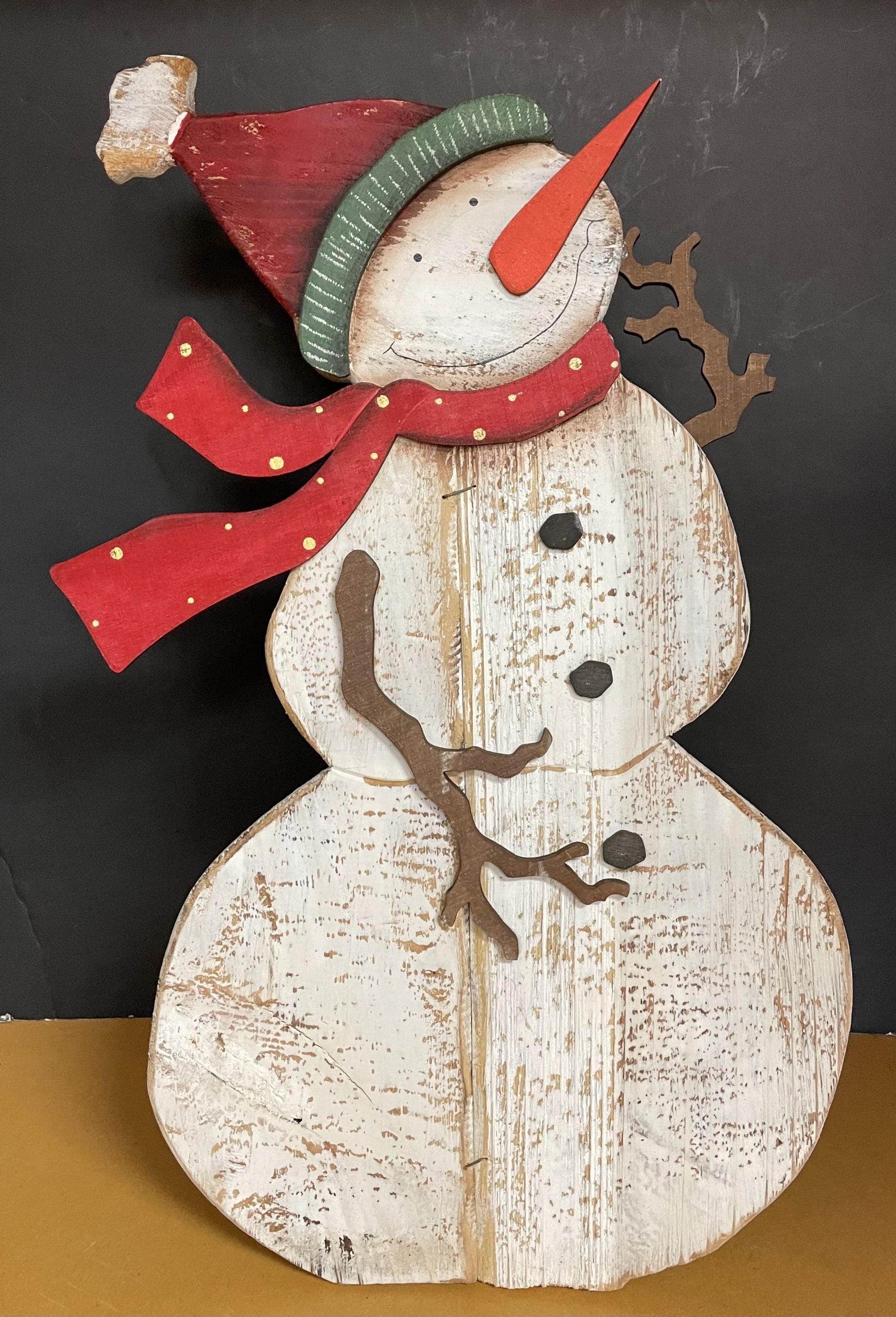 Snowman Display With Easel