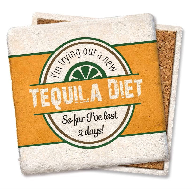 Tequila Diet Ceramic Coaster